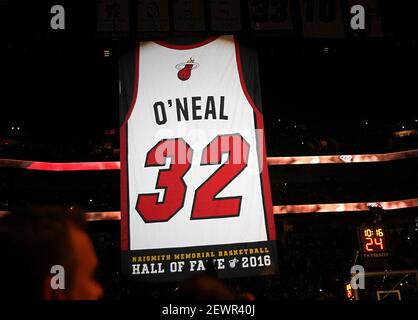 Miami Heat to retire jersey number of Shaquille O'Neal 