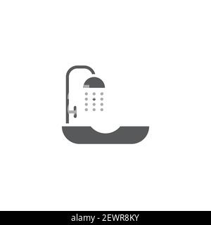 Sink unit icon, color, line, outline vector sign, linear style pictogram isolated on white. Symbol, logo illustration Stock Vector