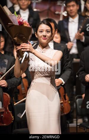 Renowned Chinese pianist Lang Lang and his wife, German-Korean pianist