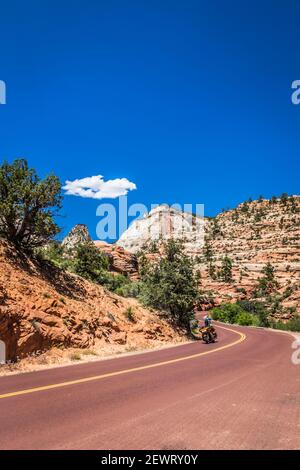 Utah. Zion National. Park. Zion Mount Carmel Highway Stock Photo - Alamy