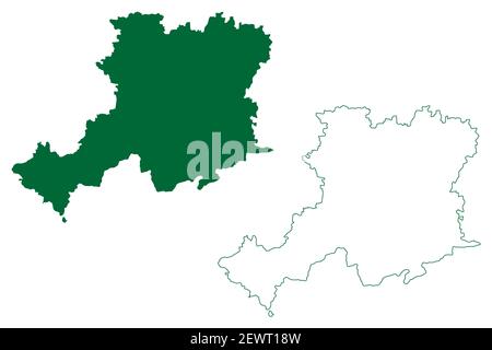 Gaya district (Bihar State, Magadh division, Republic of India) map ...