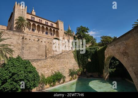 Royal Palace of La Almudaina, Palma de Mallorca Stock Photo