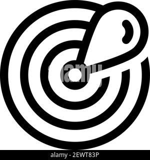 drop radar logo design vector. simple signal radar sign with water drop logotype Stock Vector