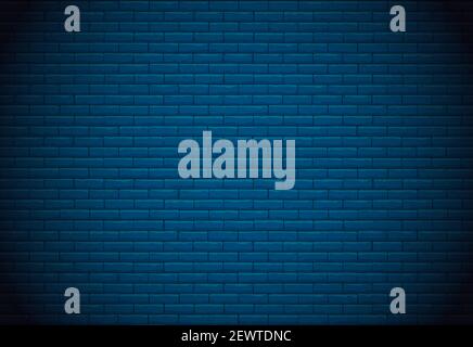 Black brick wall for background Stock Vector