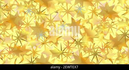 Background from stars for festive packaging. Stars seamless background. Vector illustration eps-10 Stock Vector