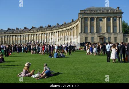 University of Bath graduation party Bath Somerset England UK Stock Photo