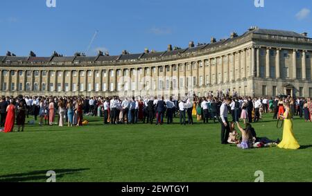 University of Bath graduation party Bath Somerset England UK Stock Photo