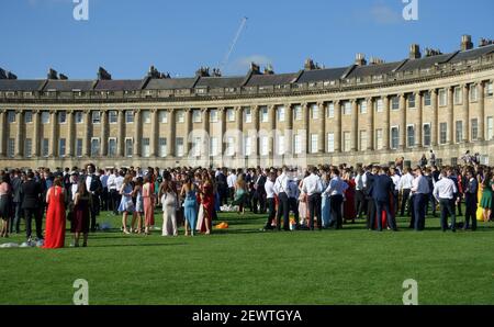 University of Bath graduation party Bath Somerset England UK Stock Photo