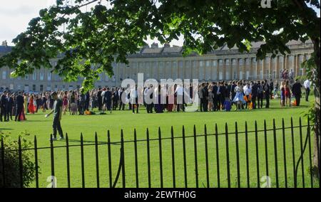 University of Bath graduation party Bath Somerset England UK Stock Photo