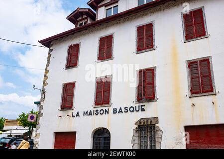 La Maison Basque, Cambo les Bains, Biarritz, France Stock Photo