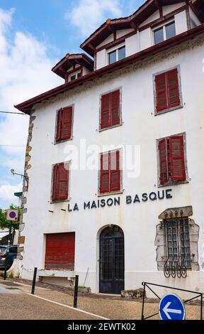 La Maison Basque, Cambo les Bains, Biarritz, France Stock Photo