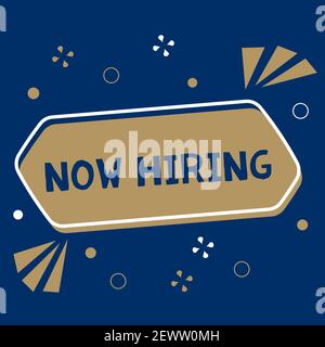 Illustration of We Are Hiring Join Our Team Apply Your cv Now Good For recruit new employees, companies that are in need of workers, job Stock Vector