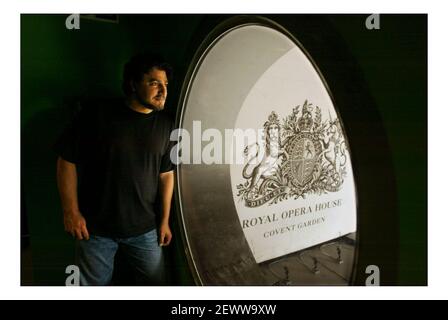 Jose Cura, opera singer at the Royal Opera House in London.pic David Sandison 2/9/2005 Stock Photo