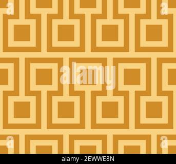 Seamless vintage geometric pattern. Abstract background of square figure. Pastel wrapping paper texture Stock Vector