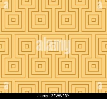 Seamless linear geometric pattern. Abstract background of square figure. Pastel wrapping paper texture Stock Vector