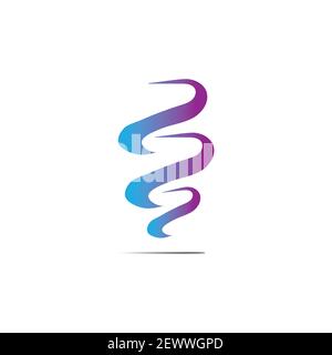 Tornado and cyclone logo symbol vector illustration design Stock Vector