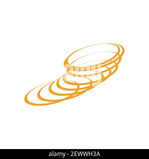 Tornado and cyclone logo symbol vector illustration design Stock Vector