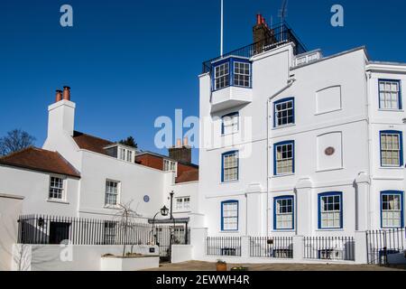 Admiral's House  and Grove Lodge built 1700 Hampstead north London England Stock Photo