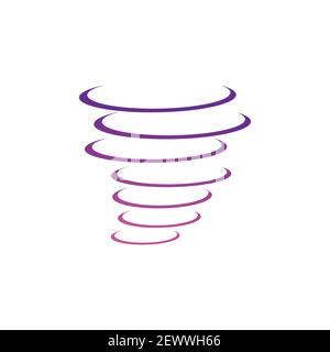 Tornado and cyclone logo symbol vector illustration design Stock Vector