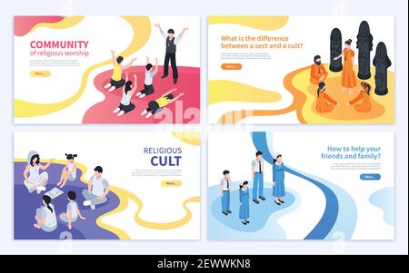 Religious sect abstract concept vector illustration Stock Vector Image ...
