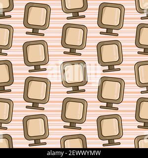 monitor pc seamless pattern vector illustration Stock Vector