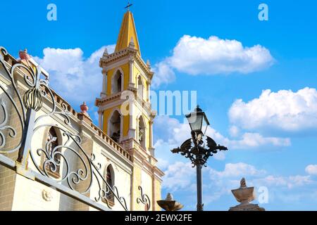 Immaculate Conception Cathedral in Mazatlan historic city center (Centro Historico). Stock Photo