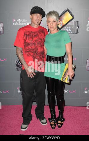 Carey Hart, Pink at T-Mobile Sidekick LX Launch Party, Paramount Studios, Hollywood CA May 14, 2009 Stock Photo