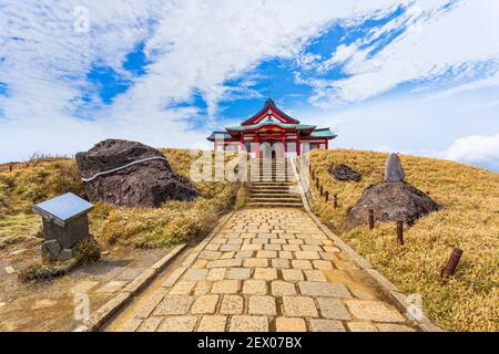 Mototsumiya Hakone shrine is located in Mt. komagatake in Hakone town. Stock Photo