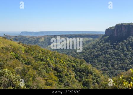 Beautiful landscape in the Chapada dos Guimaraes Nationalpark in Mato Grosso, Brazil Stock Photo