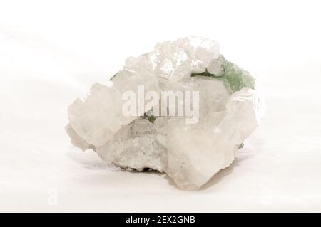 apophyllite or apophylite mineral crystal sample for jewelry Stock Photo