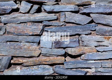 stone wall from rough stone background Stock Photo