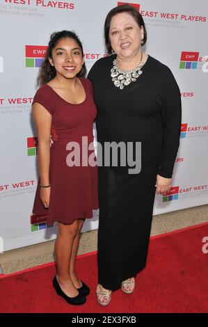 (R-L) Amy Hill and Daughter Penelope Hill arrives at the East West Players' Golden Anniversary Visionary Awards held at the Hilton Universal City in Universal City, CA on Monday, April 20, 2015. (Photo By Sthanlee B. Mirador) *** Please Use Credit from Credit Field ***
