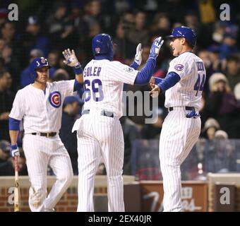 Photo: Cubs' Kris Bryant and Anthony Rizzo after 5-1win over Indians in  World Series Game 2 - CLE20161026254 