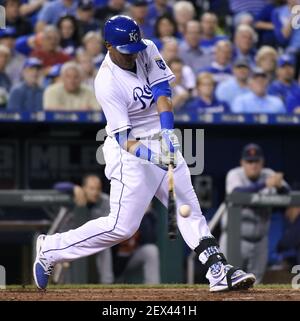 This is a 2015 photo of Salvador Perez of the Kansas City Royals baseball  team. This image reflects the Kansas City Royals active roster as of  Friday, Feb. 27, 2015, when this