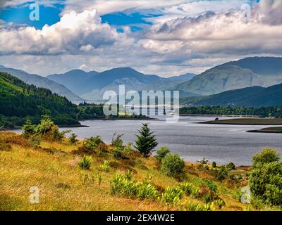 Looking towards the Ballachulish Bridge Stock Photo