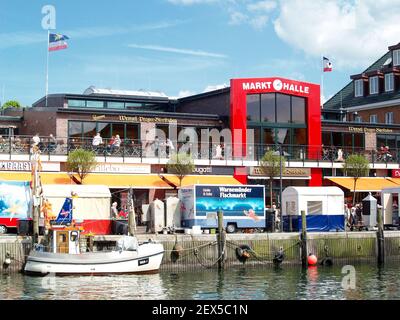 Old stream in Rostock Warnemuende, Germany Stock Photo