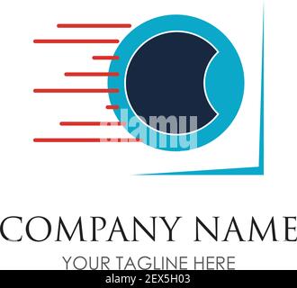 laundry logo illustration design template - vector Stock Vector