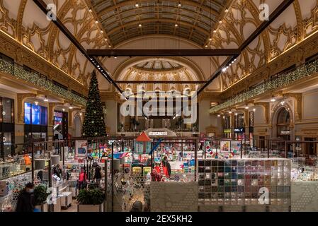 Antwerp, Flanders - Belgium - 12 28 2020: historical ballroom renovated into a shopping mall Stock Photo