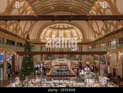 Antwerp, Flanders - Belgium - 12 28 2020: historical ballroom renovated into a shopping mall Stock Photo