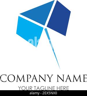 laundry logo illustration design template - vector Stock Vector