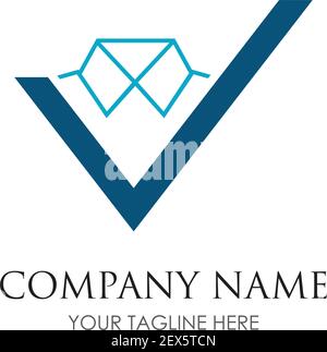 laundry logo illustration design template - vector Stock Vector