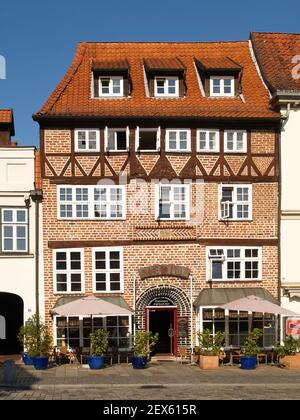 Restaurant in Lueneburg, Germany Stock Photo