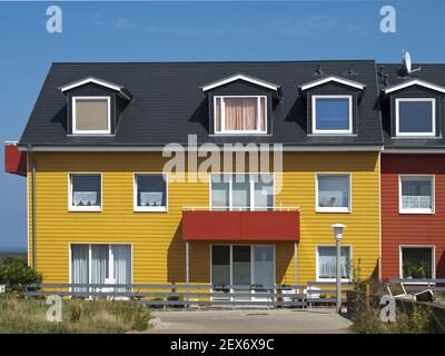 Coloured House in Heligoland, Germany Stock Photo