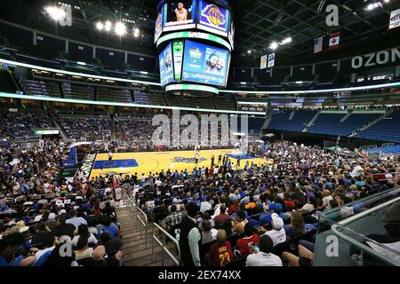 Thousands watch the NBA Draft live on the big screen during the