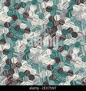 Seamless abstract trendy pattern for surface print Stock Vector