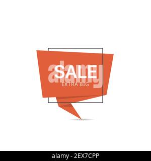 Red promo sticker Stock Vector