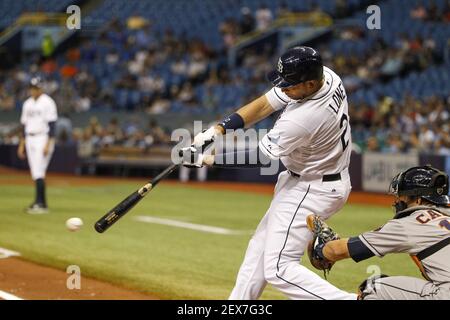 10 July 2015: Houston Astros left fielder Preston Tucker (20) at