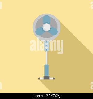 Room fan stand icon, flat style Stock Vector