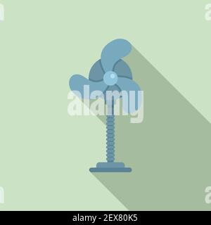 Room fan icon, flat style Stock Vector