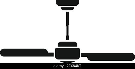 Room ventilation fan icon, simple style Stock Vector